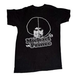 Graphic T Prince Michael Jackson Womens Size S  Retro Purple Rain Thriller